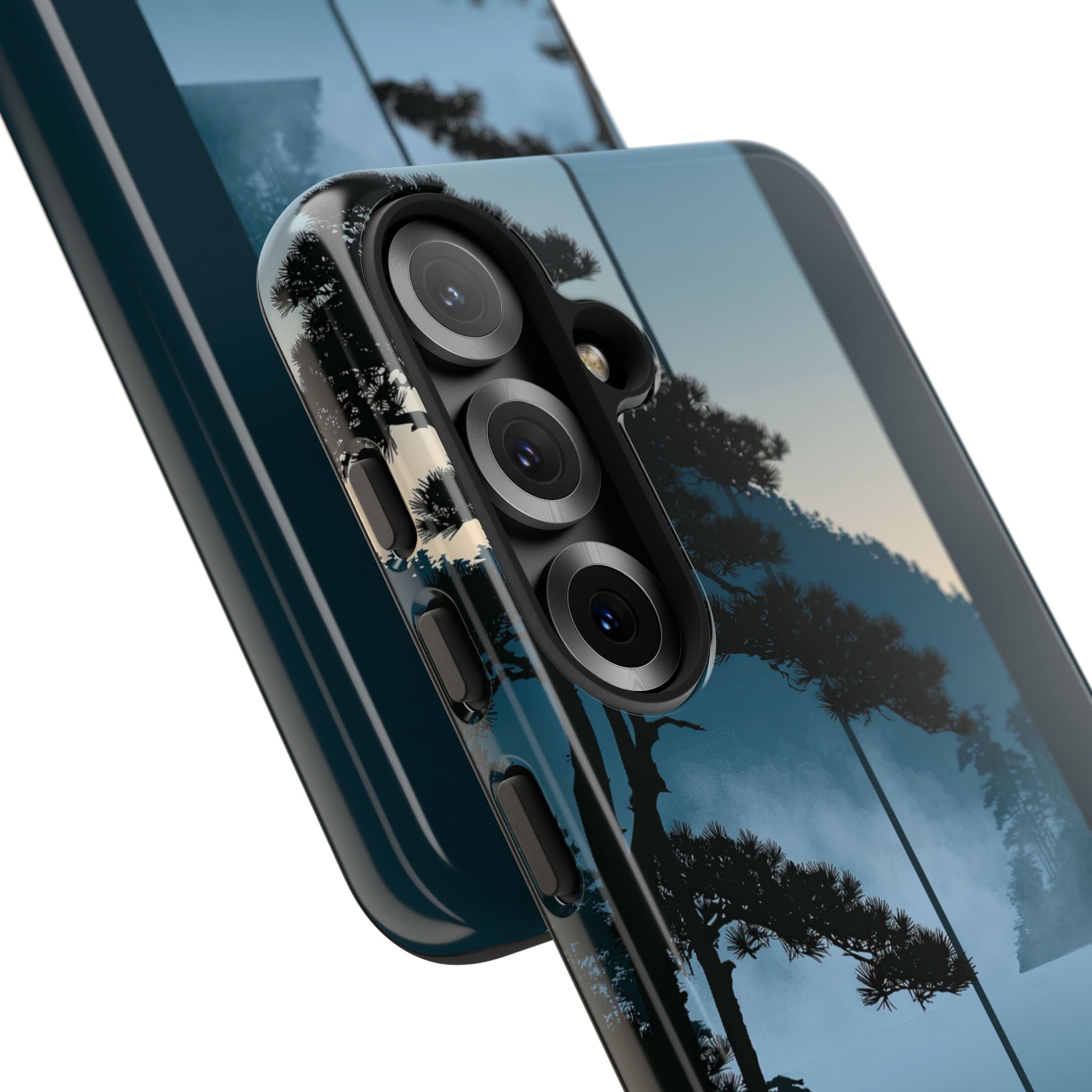 Blue Tough Phone Case for Samsung - Kyoto Mist Pine