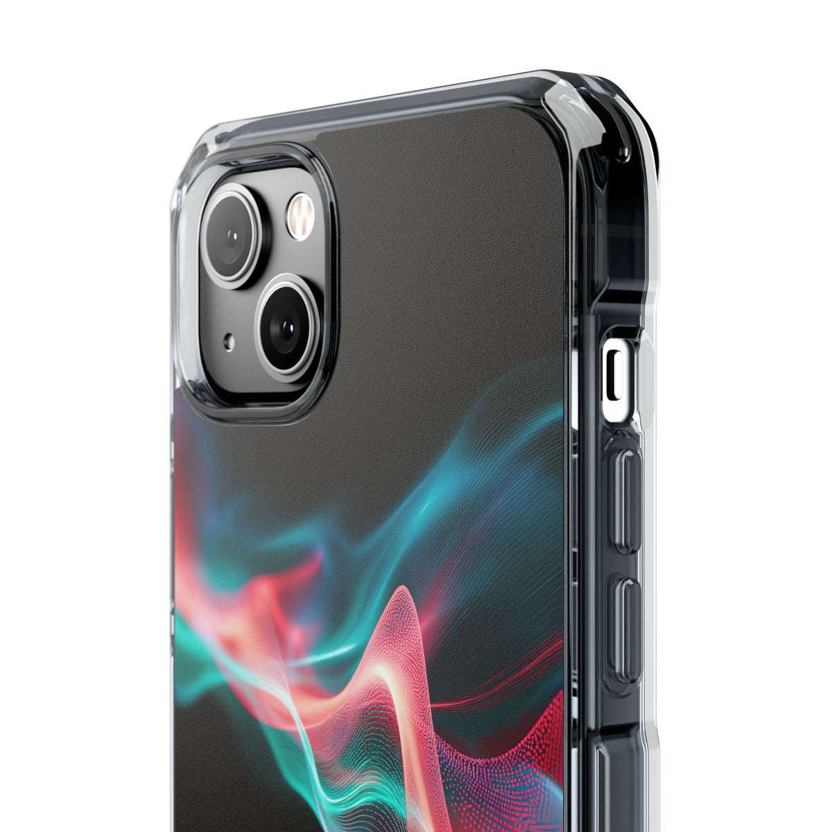 Digital Frequency · Clear Impact Magnetic Phone Case for iPhone · Black