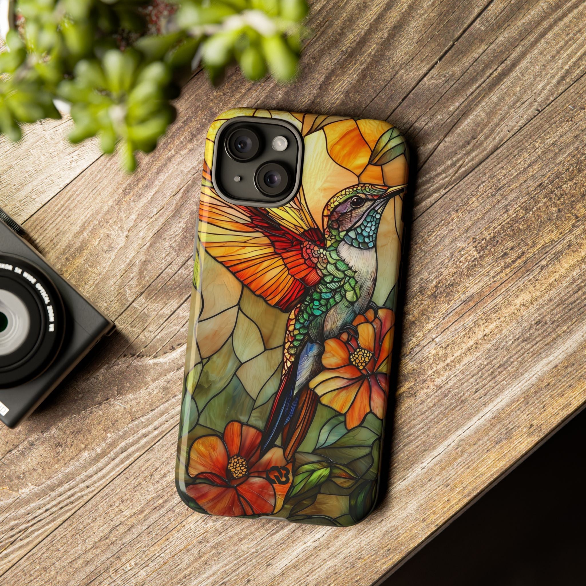 Amber Glass Hummingbird · Tough Phone Case for iPhone