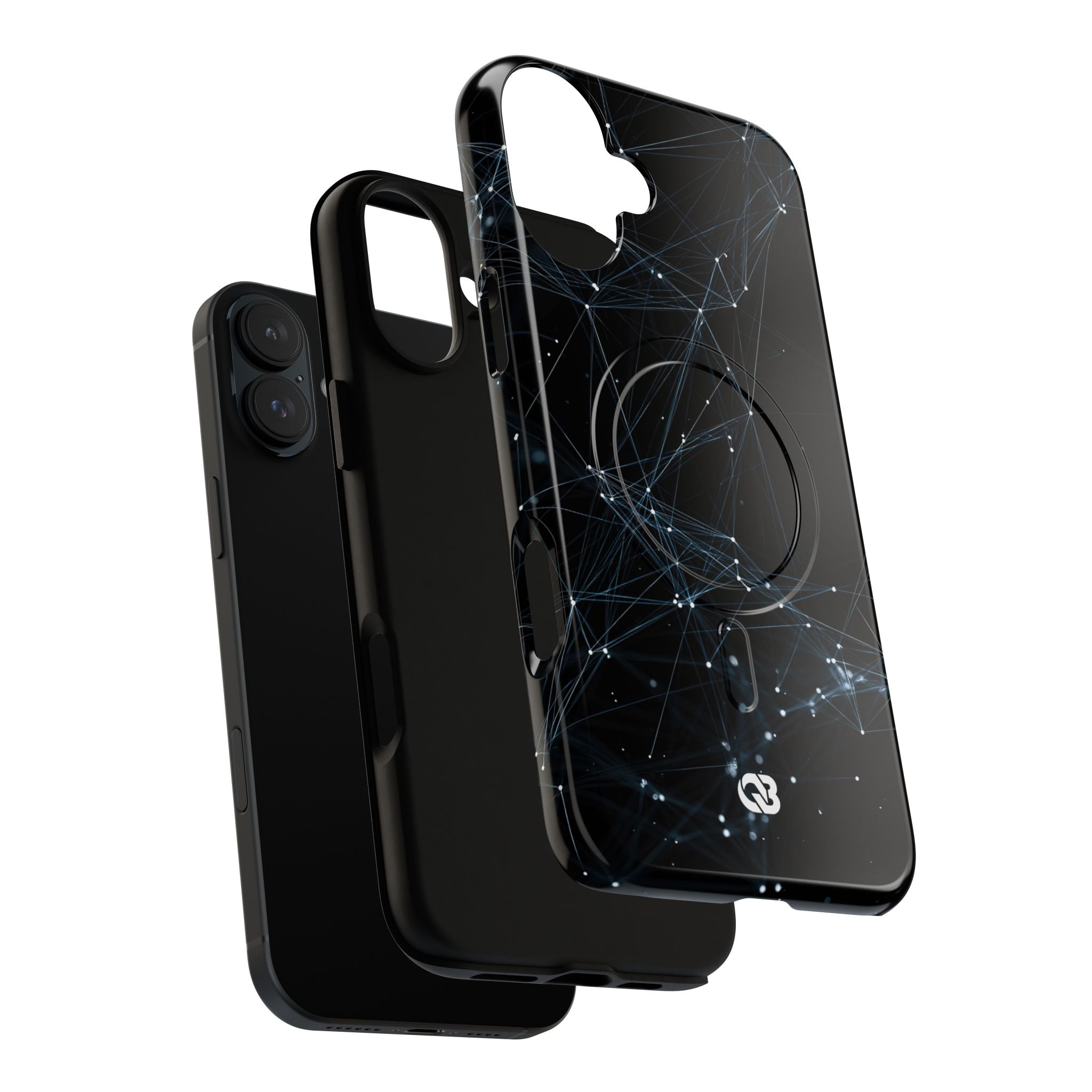 Black Tough 2.0 Magsafe Phone Case for iPhone - Arctic Neural Mesh