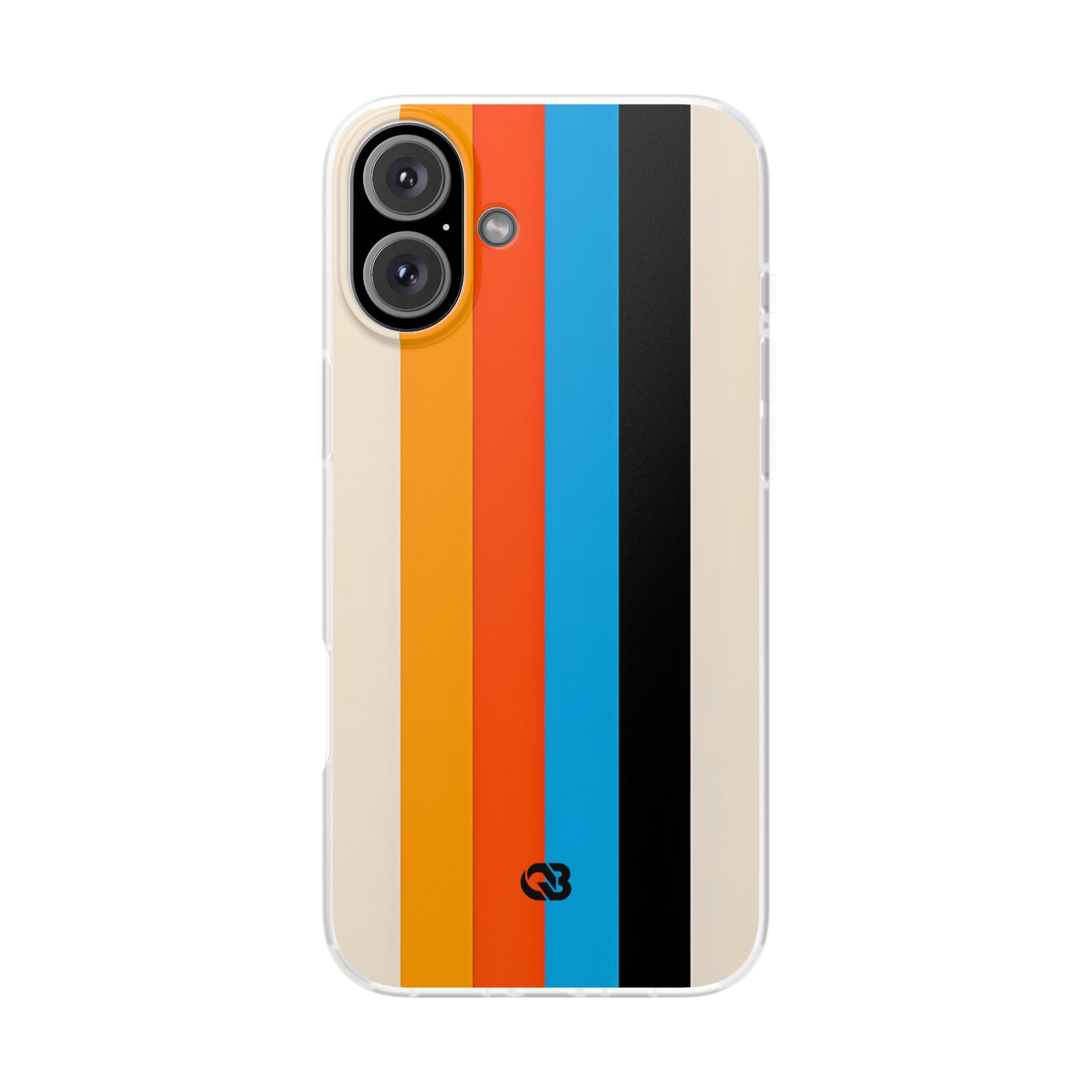 Retro Racing Stripes · Soft Phone Case for iPhone