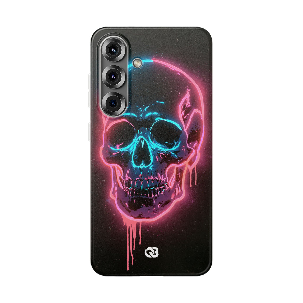 Neon Drip Skull · Lite Phone Case for Samsung · Black
