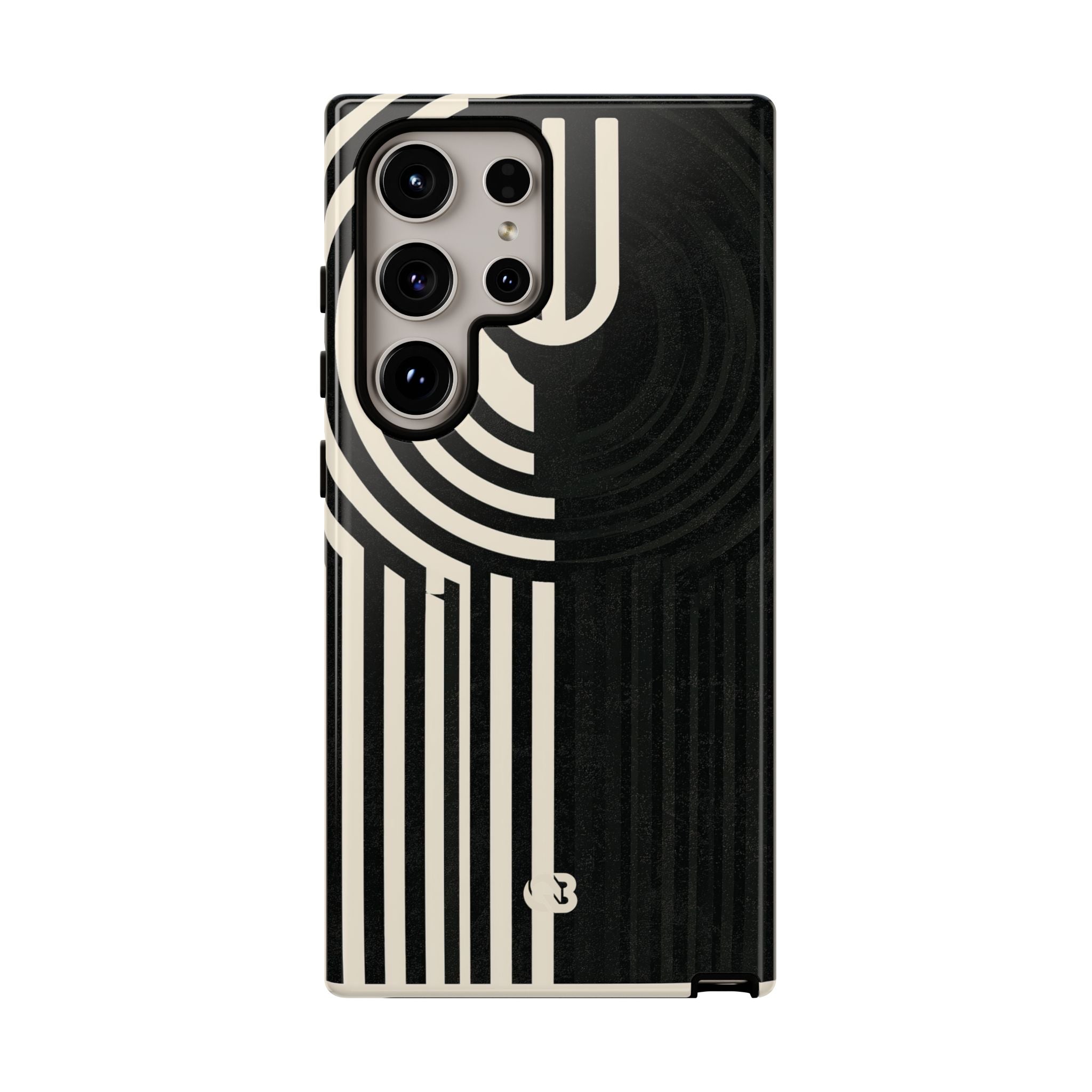 Beige Tough Phone Case for Samsung - Monolith Ivory Signal