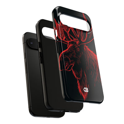 Nordic Elk · Tough Phone Case for Pixel ·  Black