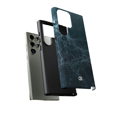 Teal Tough Phone Case for Samsung - Arctic Neural Mesh