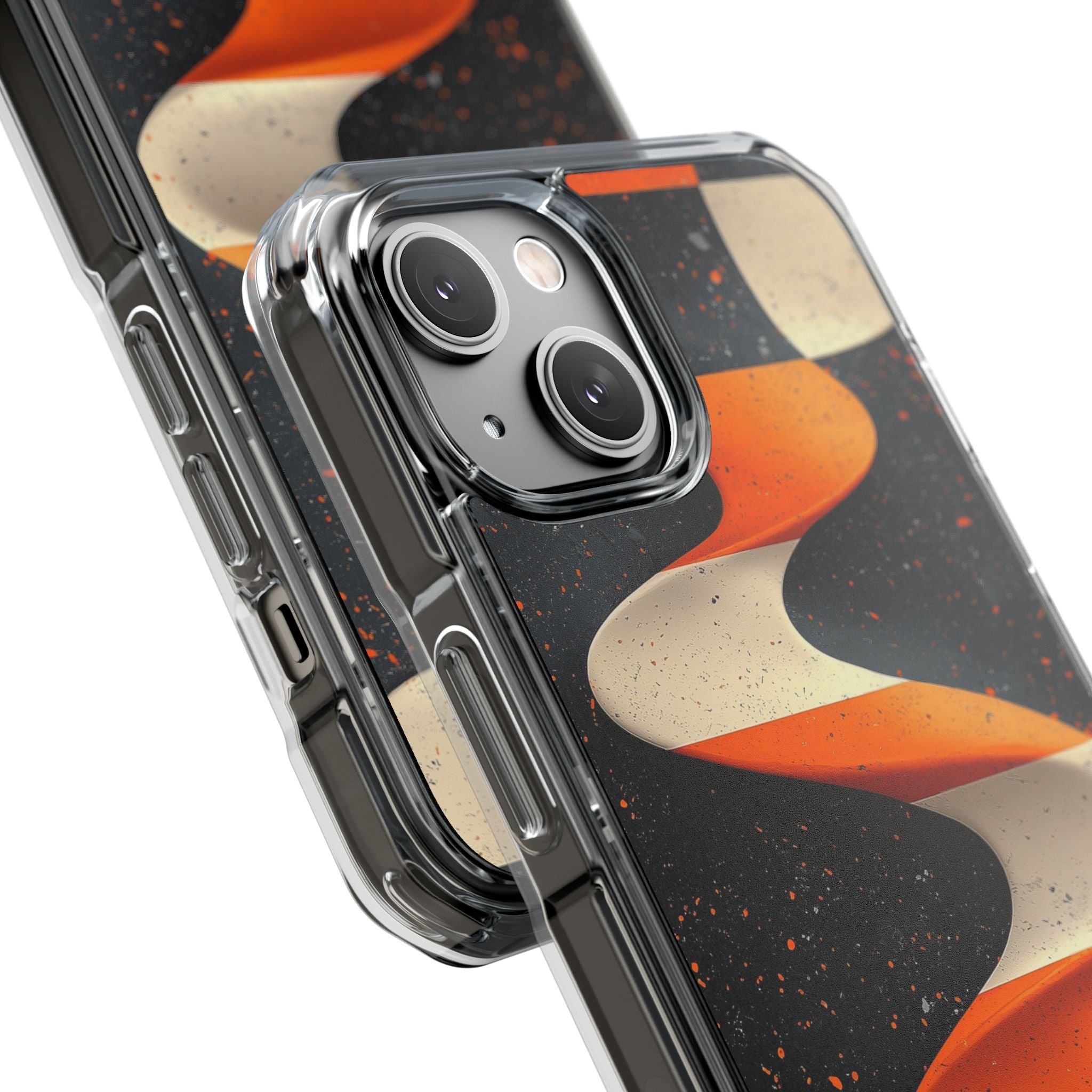 Orange Grit Twist · Impact Handyhülle für iPhone · Magsafe