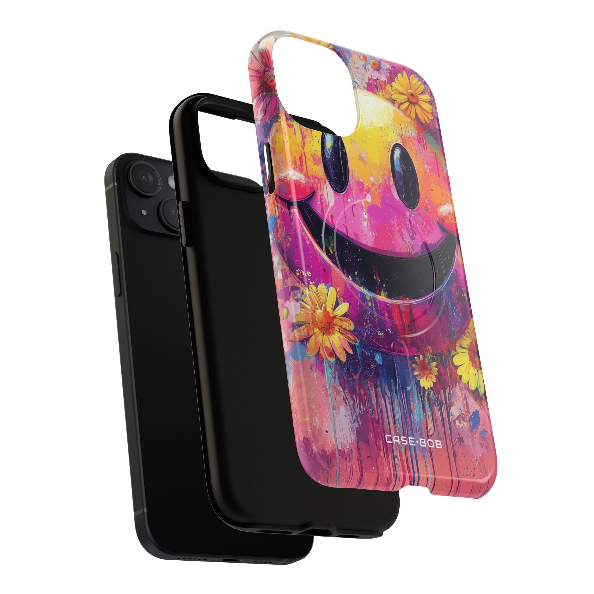 Smiley Bloom iPhone 15 Plus Case - Tough+
