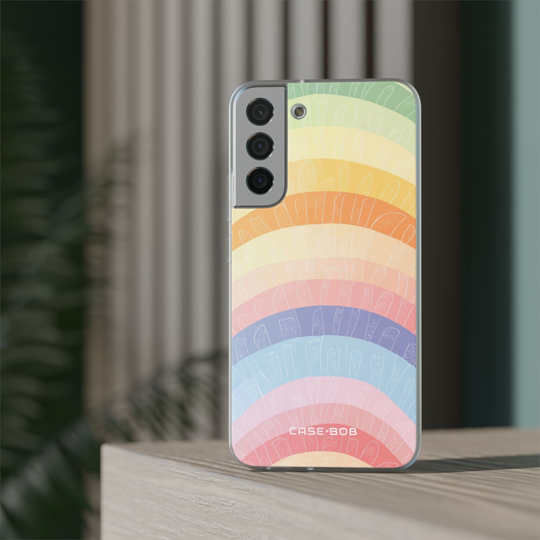 Pastell Regenbogen Bänder Samsung S22 Plus Case - Soft