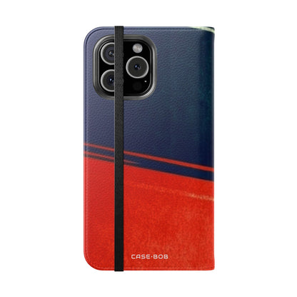 Navy Streak - iPhone 16 Max Case - Wallet