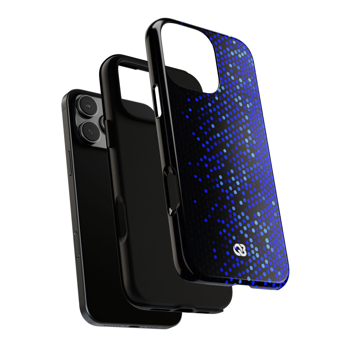 Cobalt Hex Dispersion · Tough Phone Case for iPhone · Blue