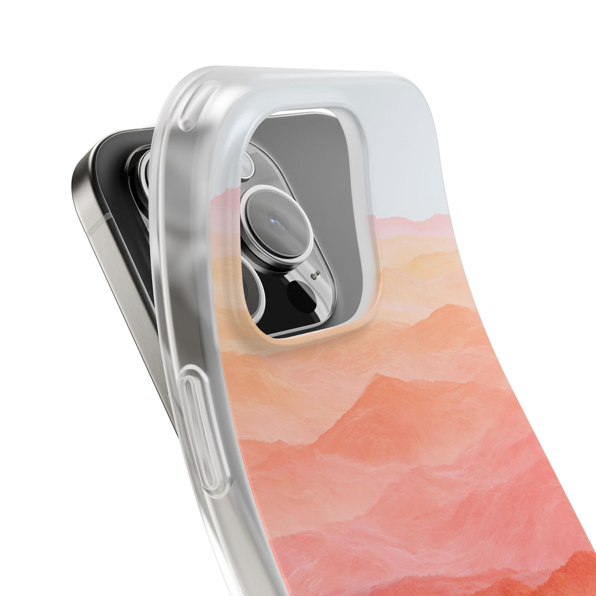 Alpenglow Ridge Vista · Lite Phone Case for iPhone ·  Orange