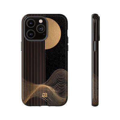 Lunar Topo Horizon · Tough Phone Case for iPhone · Black