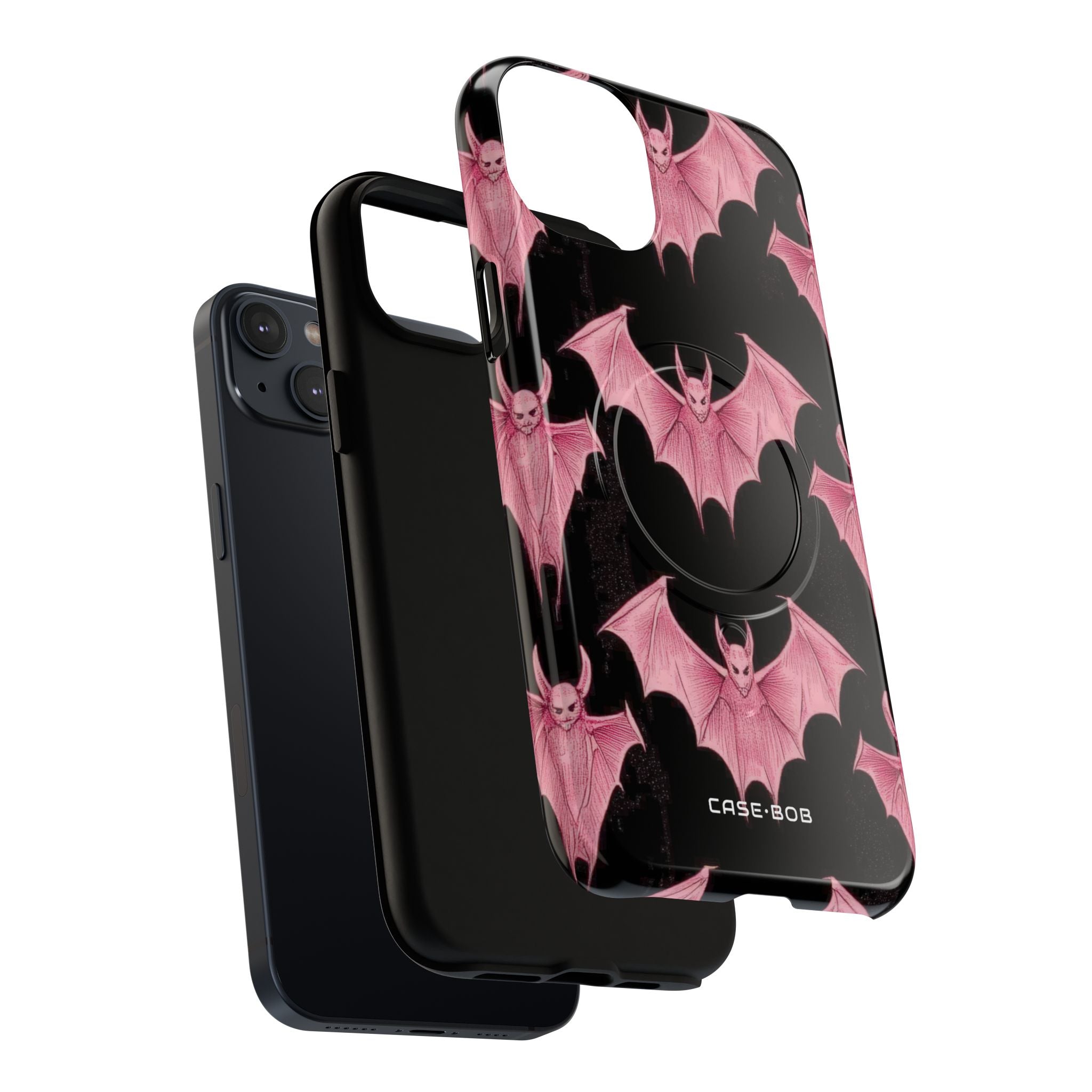 Pink Batwave iPhone 14 Plus Case - Tough+