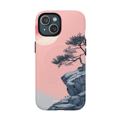 Crimson Moon Tree iPhone 15 Case - Tough+