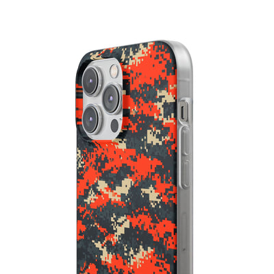 Signal Pixel Camo · Lite Phone Case for iPhone ·  Orange