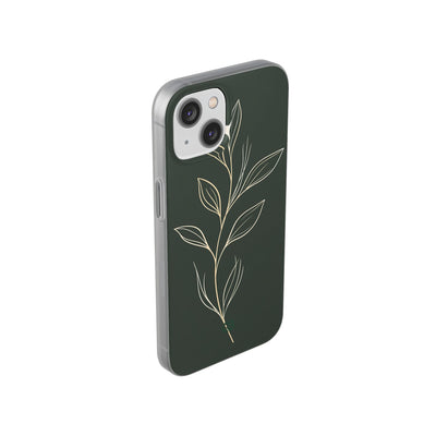 Green Lite Phone Case for iPhone - Deep Moss Willow