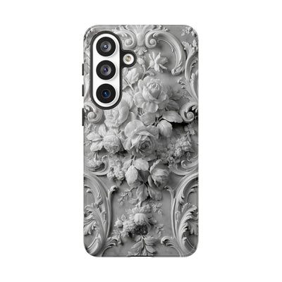 Rococo Marble Rose · Tough Phone Case for Samsung · White