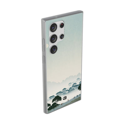 Blue Lite Phone Case for Samsung - Mist Valley Pagoda