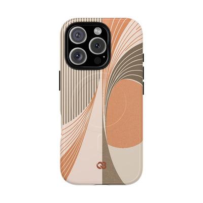 Orange Tough 2.0 Magsafe Phone Case for iPhone - Desert Arc Horizon