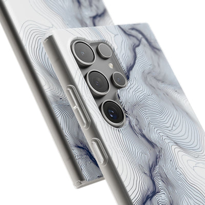 White Lite Phone Case for Samsung - Nordic Ridge Topo