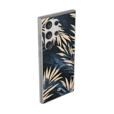 Blue Lite Phone Case for Samsung - Midnight Indigo Palm