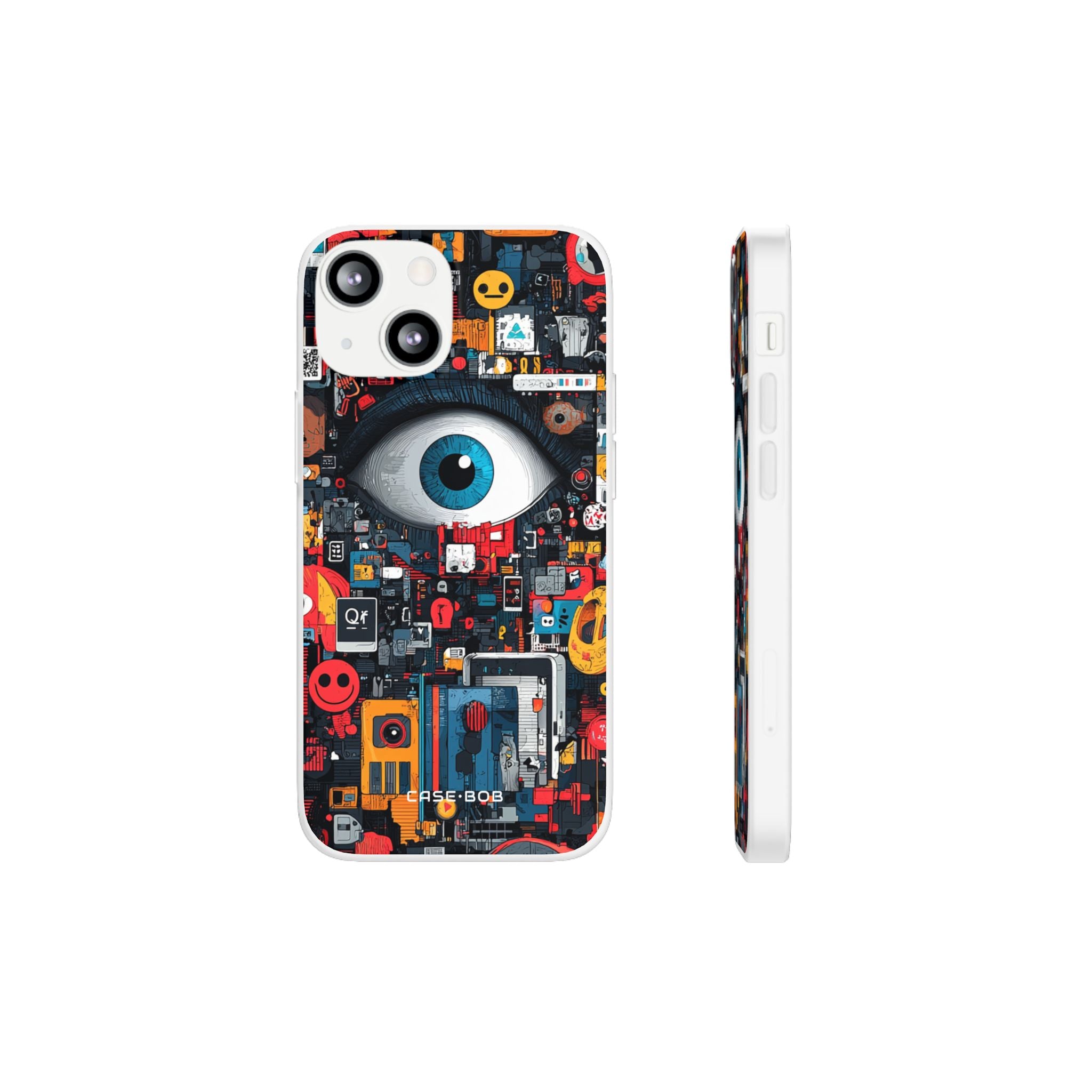 Digital Eye Blue iPhone 13 mini Case - Soft