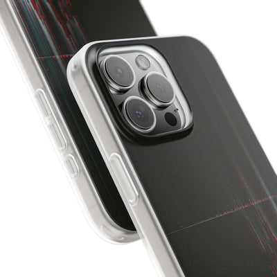 Black Lite Phone Case for iPhone - Corrupted Data Stream