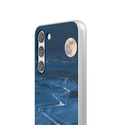 Arctic Moon Drift · Lite Phone Case for Samsung · Blue