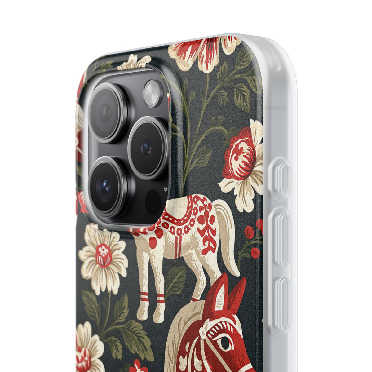 Nordic Dala Meadow · Lite Phone Case for iPhone ·  Red