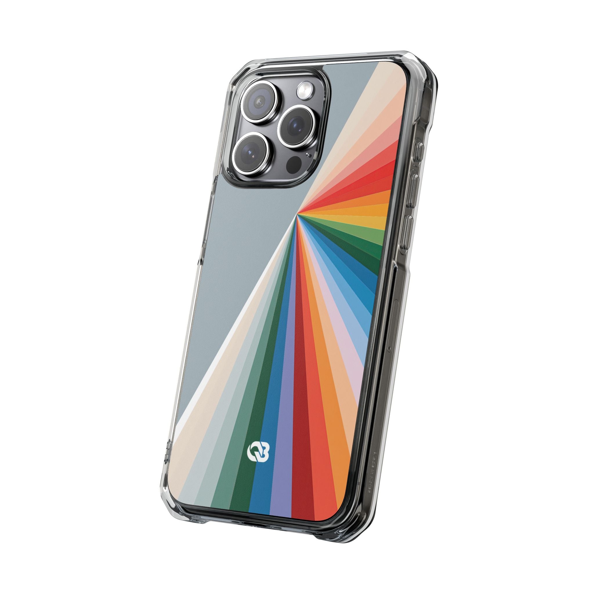 Grey Impact MagSafe Phone Case for iPhone - Slate Prism Burst