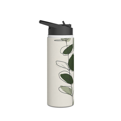 Eucalyptus Foliage Study · Insulated Water Bottle · Green