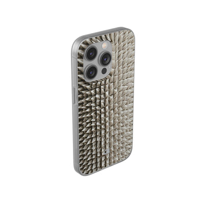 Beige Lite Phone Case for iPhone - Bone Spiked Grid