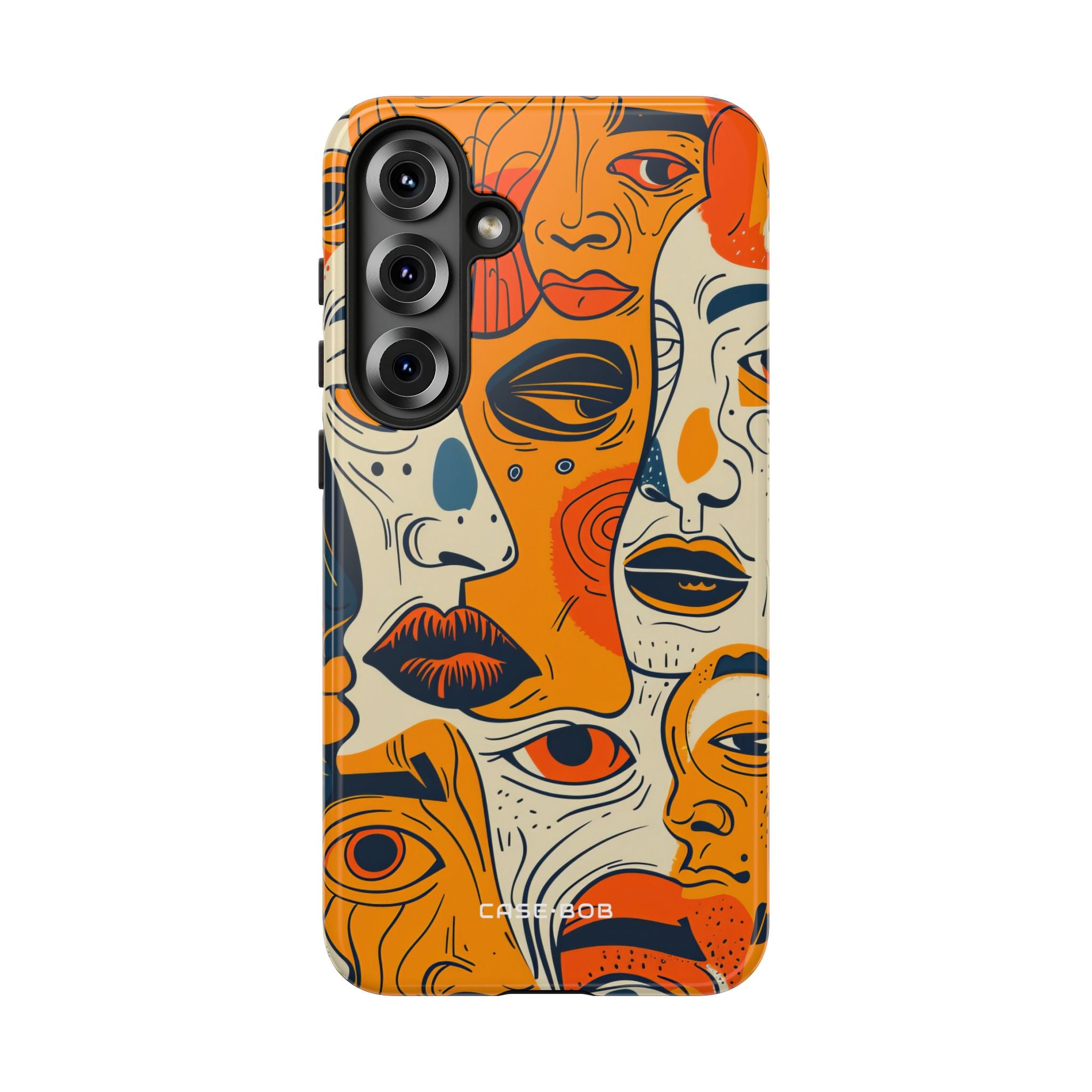 Tangled Faces Sunset Samsung S25 Plus Case - Tough