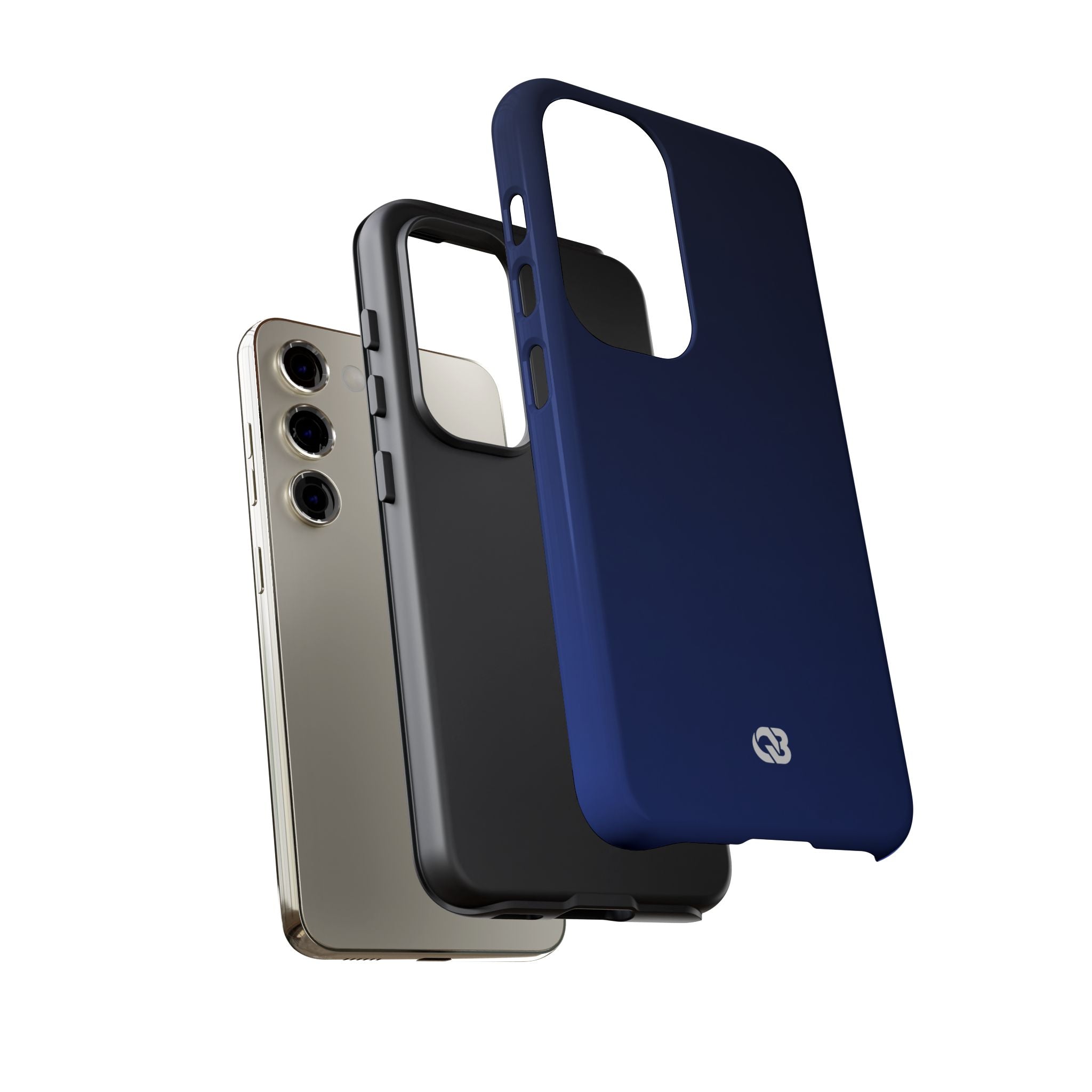 Blue Tough Phone Case for Samsung - Midnight Cobalt Fade