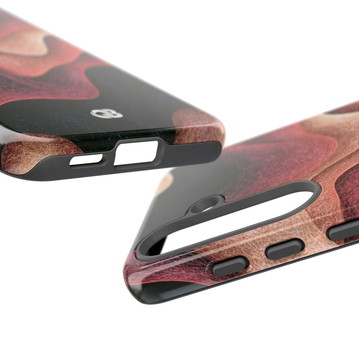Rose Contour Waves · Tough Phone Case for Samsung · Pink