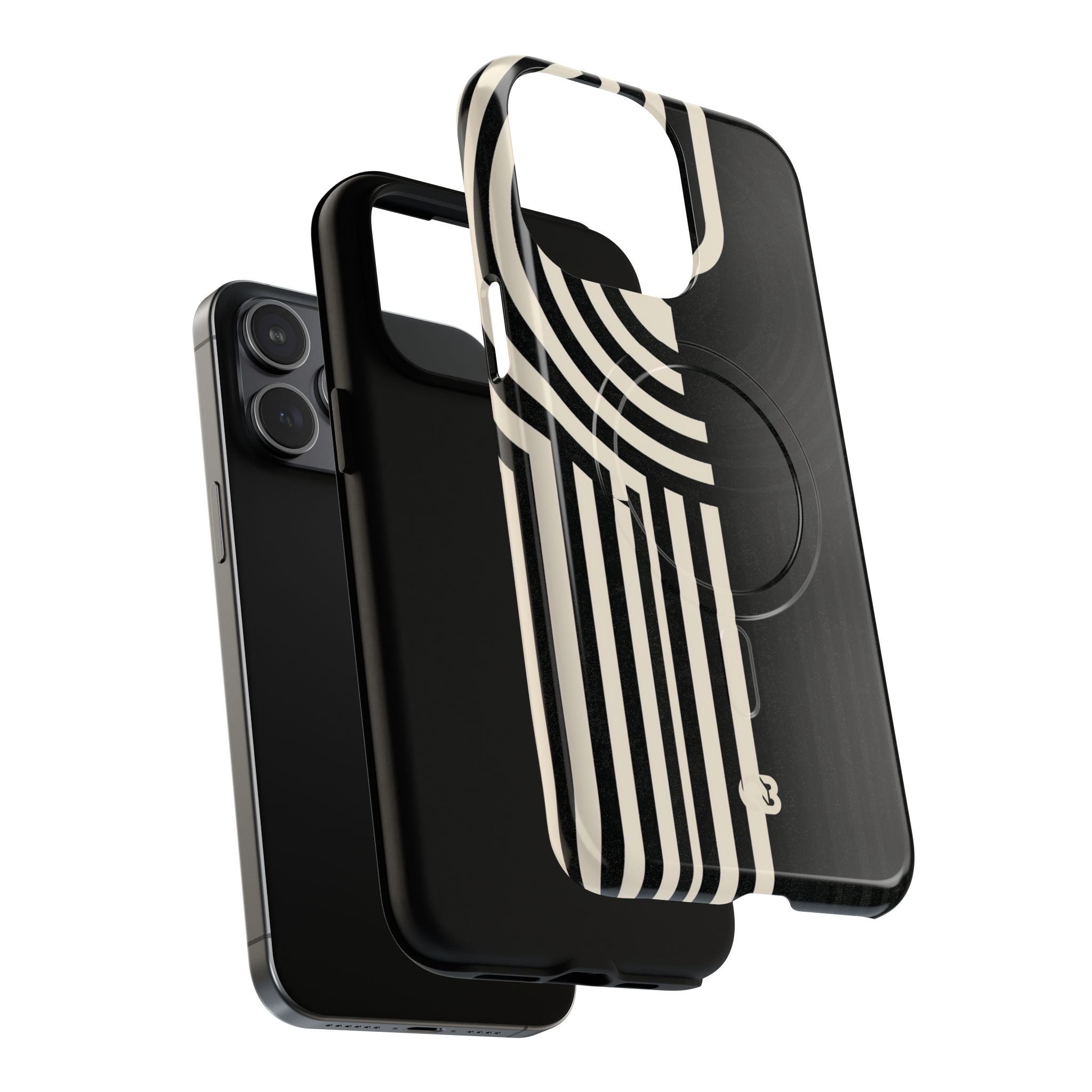 Beige Tough 2.0 Magsafe Phone Case for iPhone - Monolith Ivory Signal