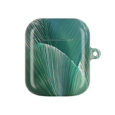 Translucent Fan Palm · Hard Case for AirPods & AirPods Pro · Teal