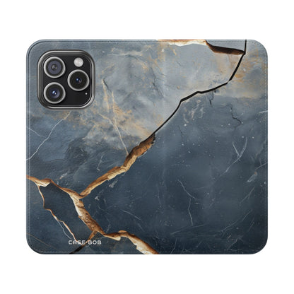 Copper Crackscape - iPhone 15 Pro Case - Wallet