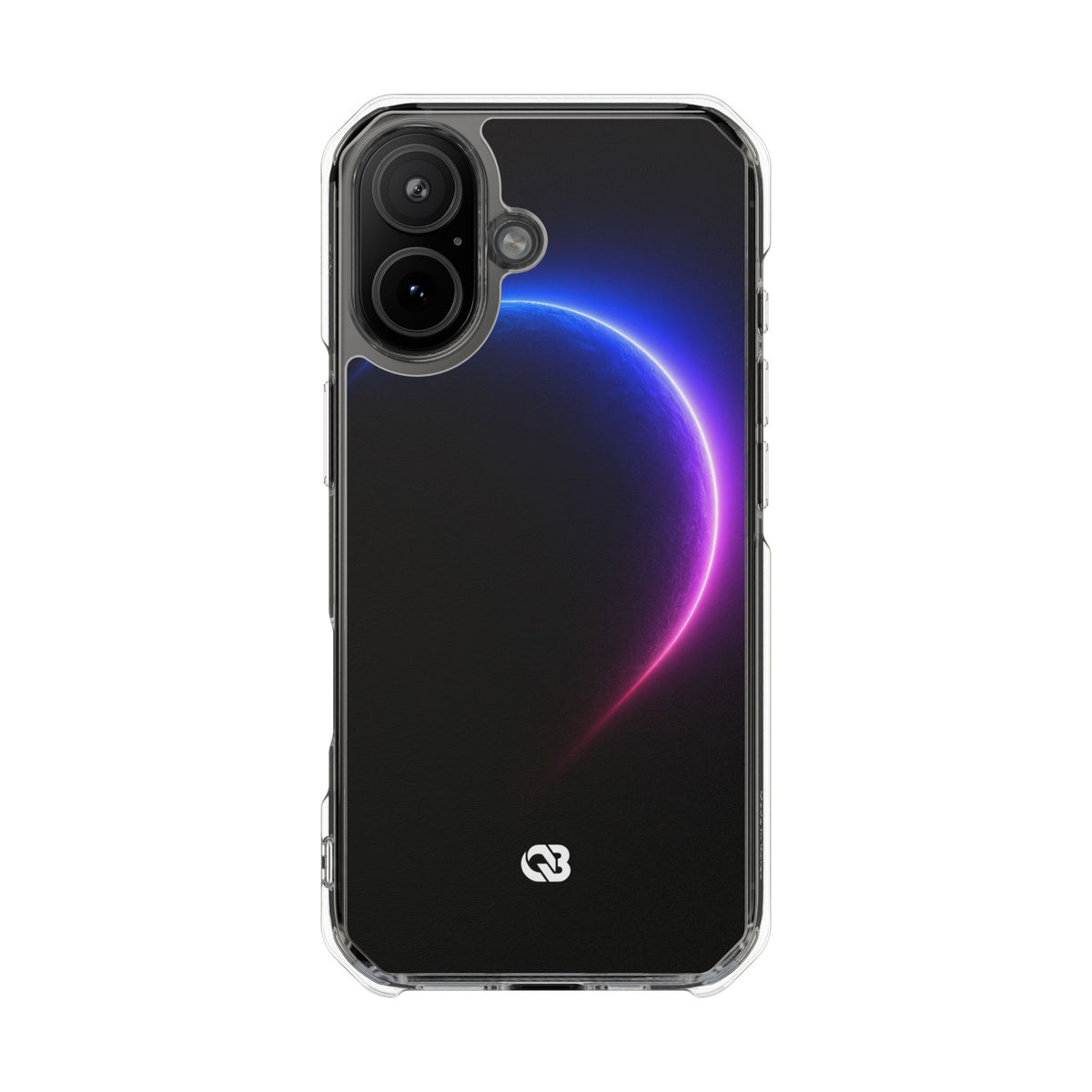 Luminous Eclipse · Clear Impact Magnetic Phone Case for iPhone · Black
