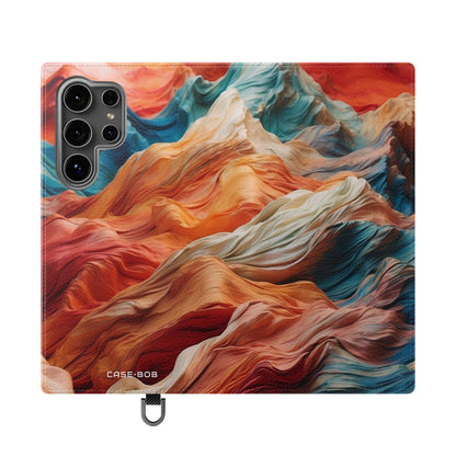 Fabric Peaks Sunset - Samsung S24 Ultra Case - Wallet