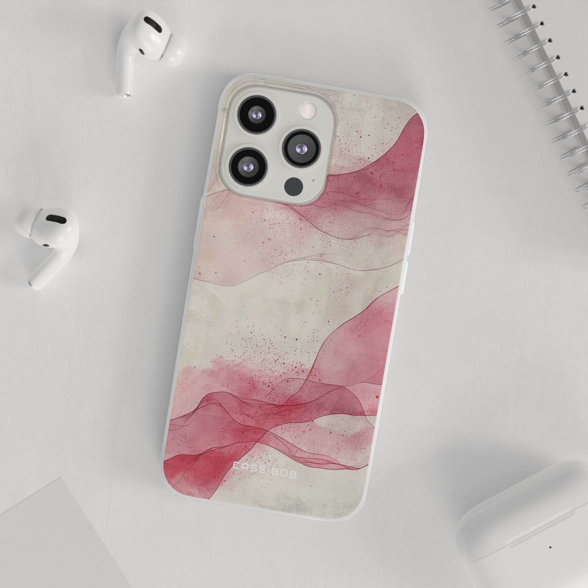 Crimson Waves iPhone 13 Pro - Soft