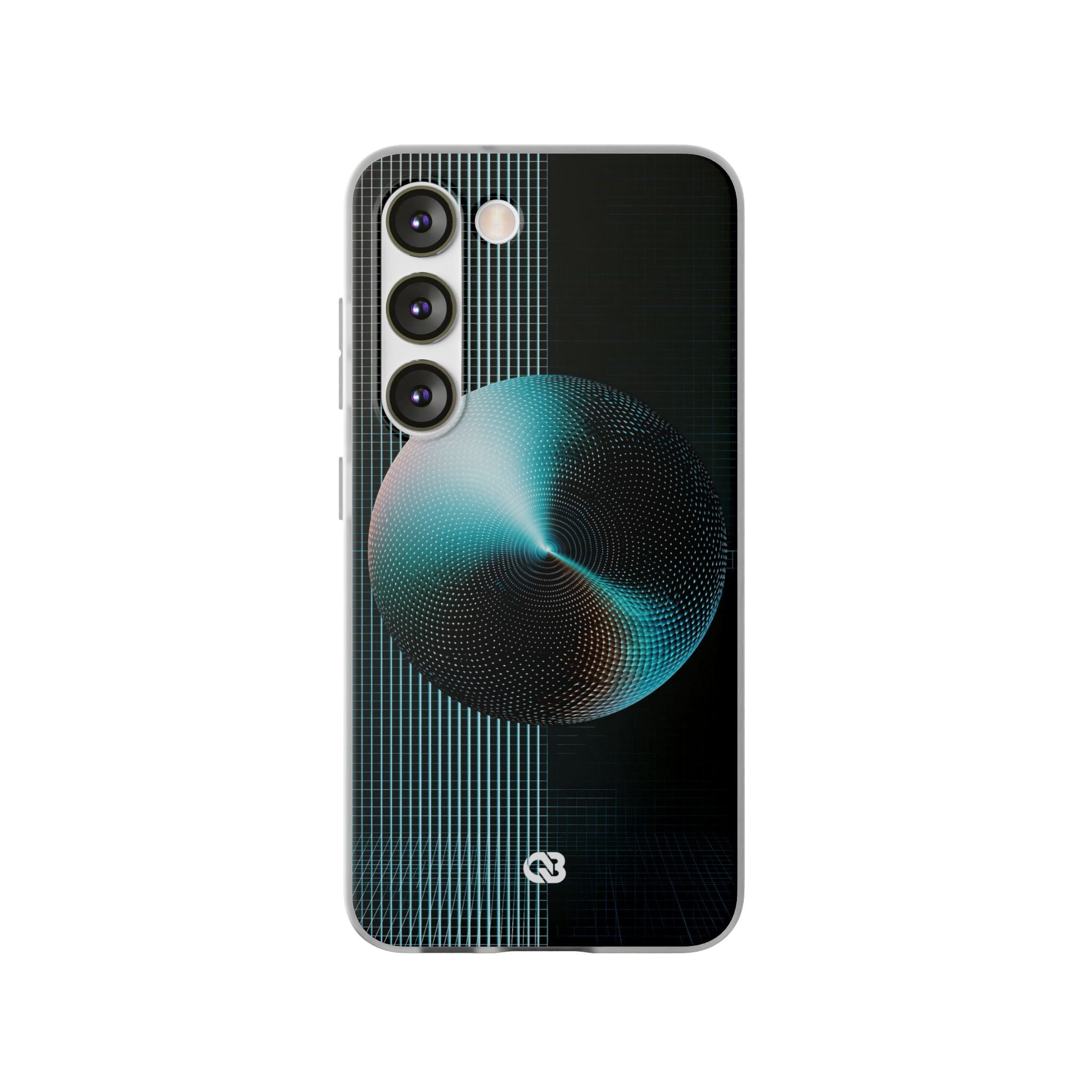 Blue Lite Phone Case for Samsung - Cyan Vector Sphere