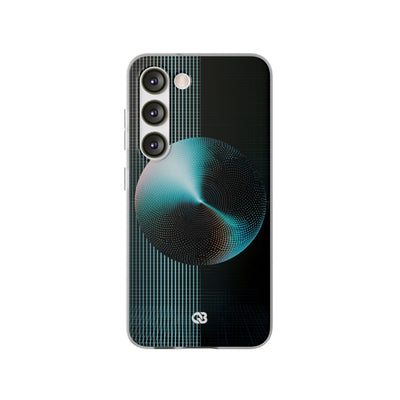 Blue Lite Phone Case for Samsung - Cyan Vector Sphere