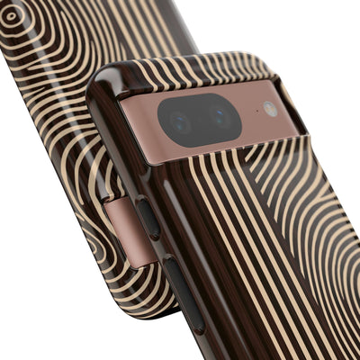 Brown Tough Phone Case for Google Pixel - Espresso Sand Ridge