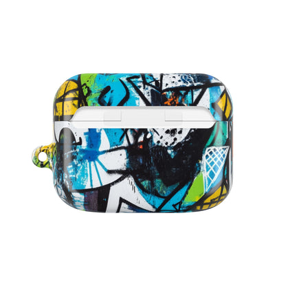 Bold Shapes Blauw - AirPods Case