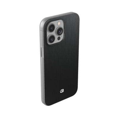 Black Lite Phone Case for iPhone - Brushed Obsidian Slate