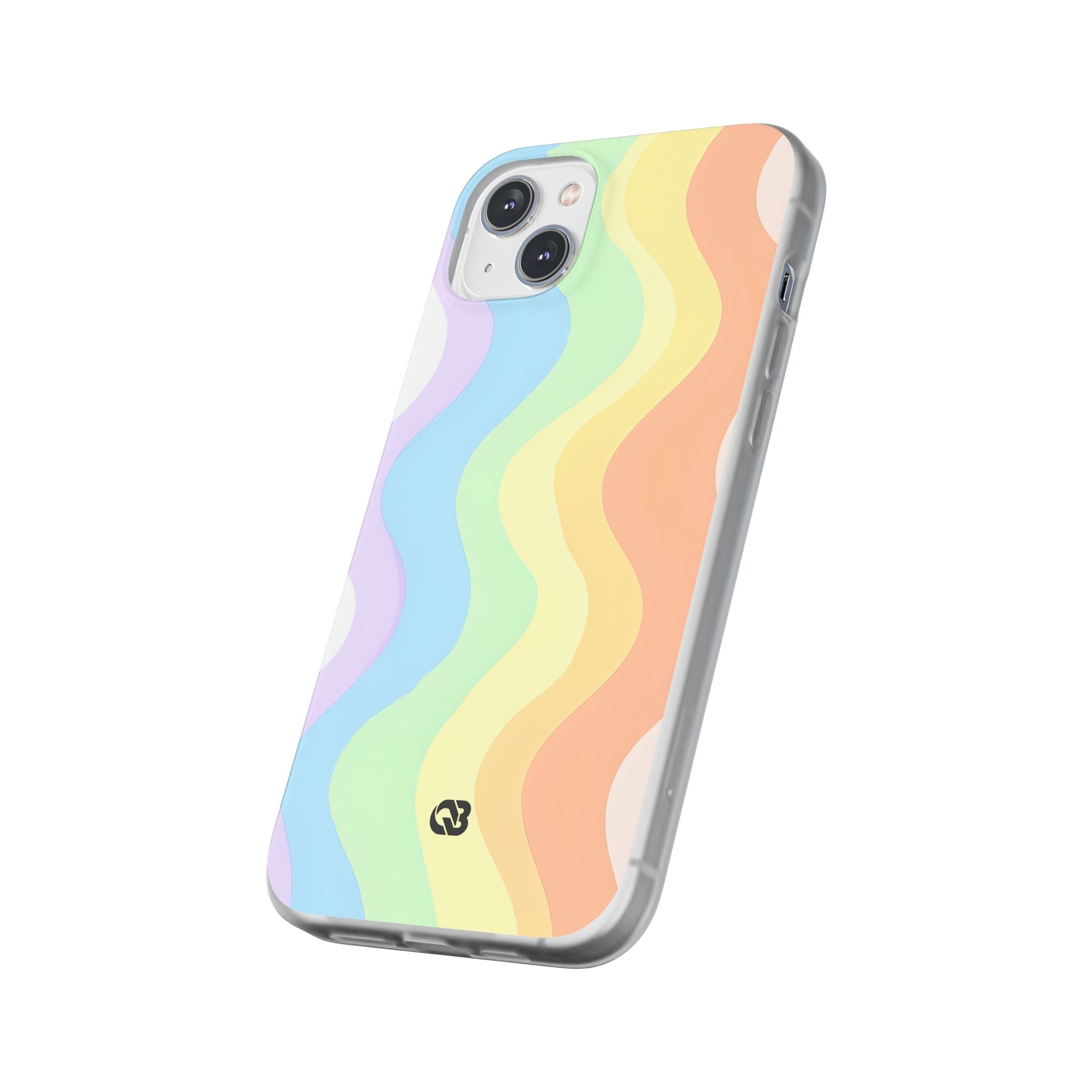 Pastel Ripple Flow · Soft Phone Case for iPhone