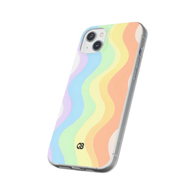 Pastel Ripple Flow · Soft Phone Case for iPhone