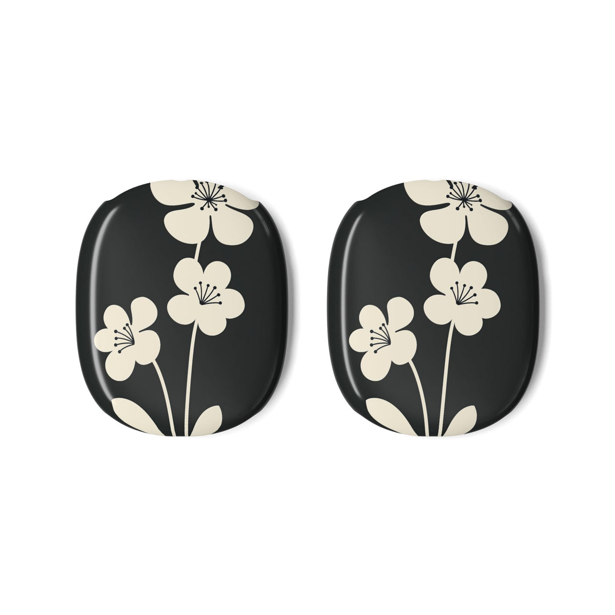 Nordic Blossom · Hard Case for AirPods Max · Black
