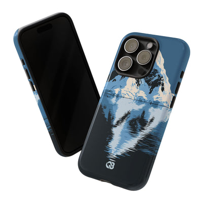 Blue Tough Phone Case for iPhone - Arctic Summit Mirror